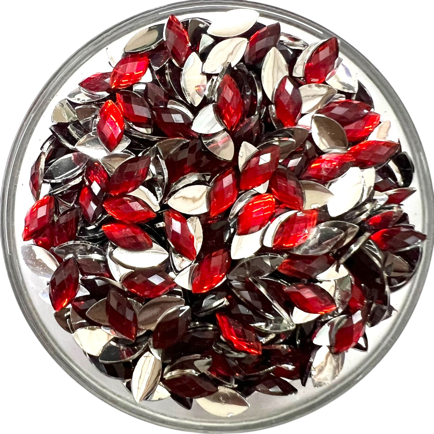 8x4 Eye Resin Kundan Beads