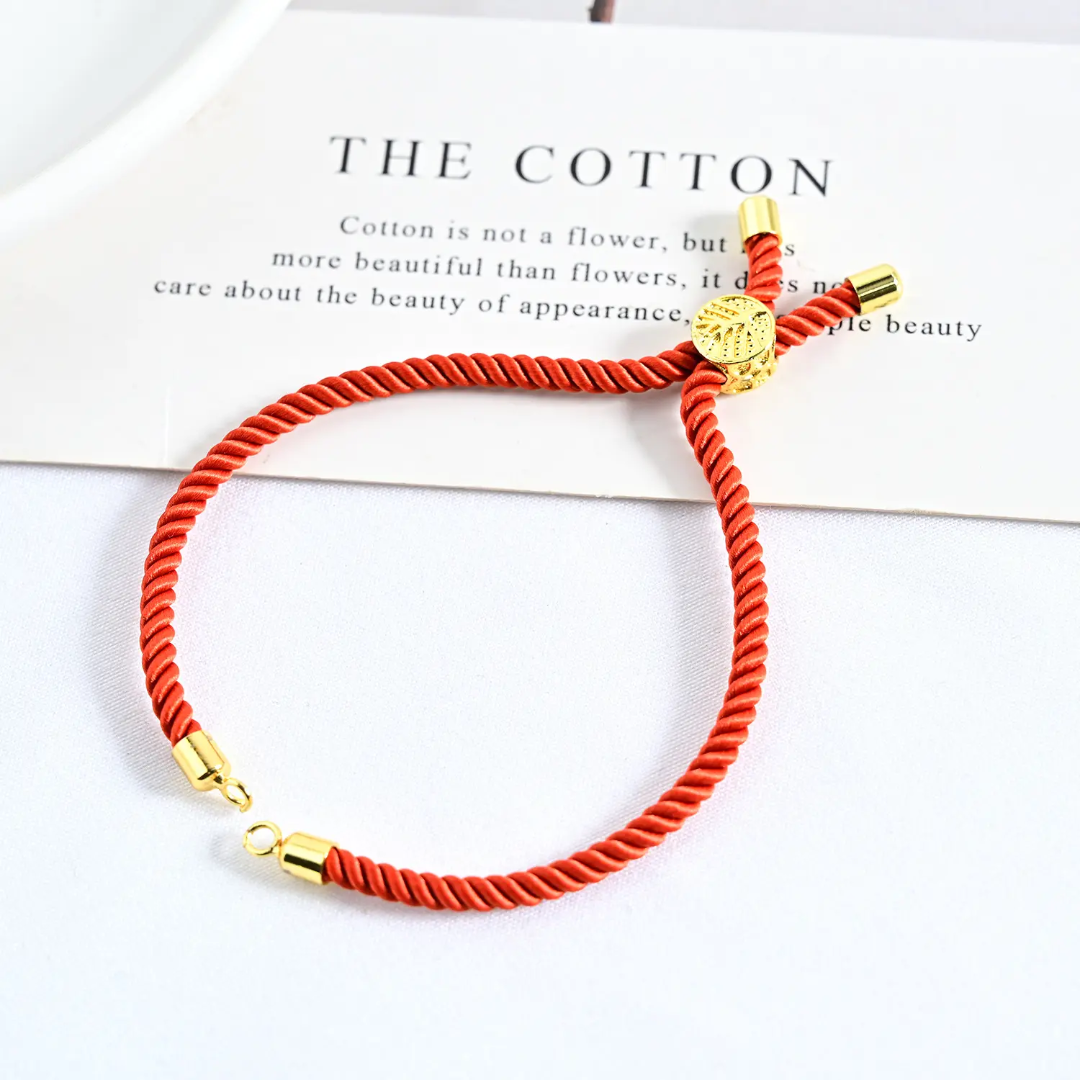 Adjustable Nylon Bracelet Cord with Metal Stopper for Bracelet Making