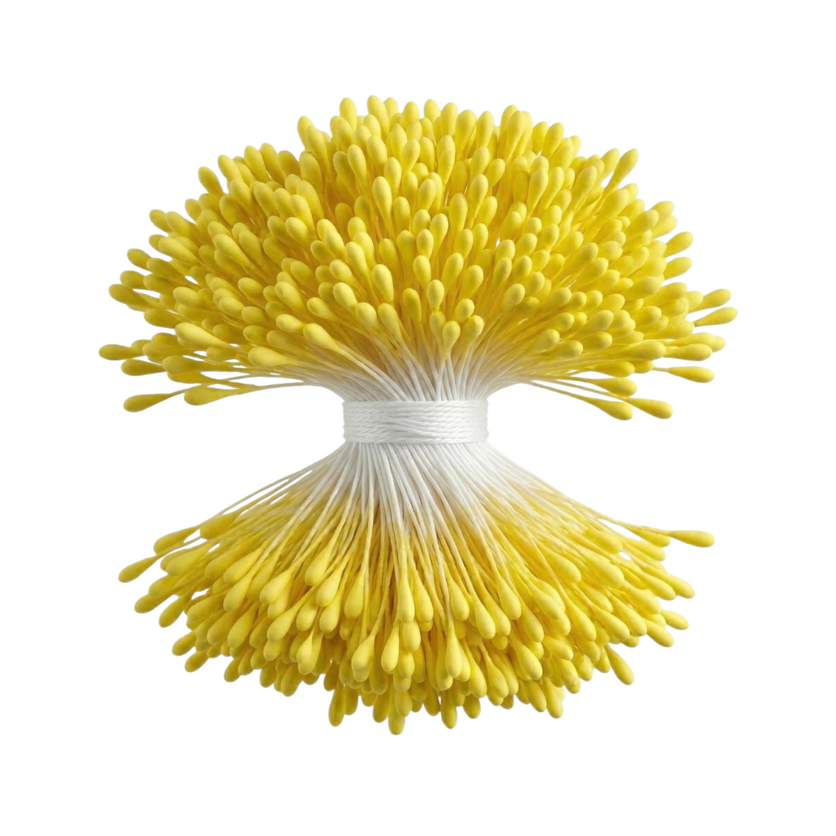 Yellow Artificial Flower Pollen Stamens 1 Bunch (Approx 400pcs)