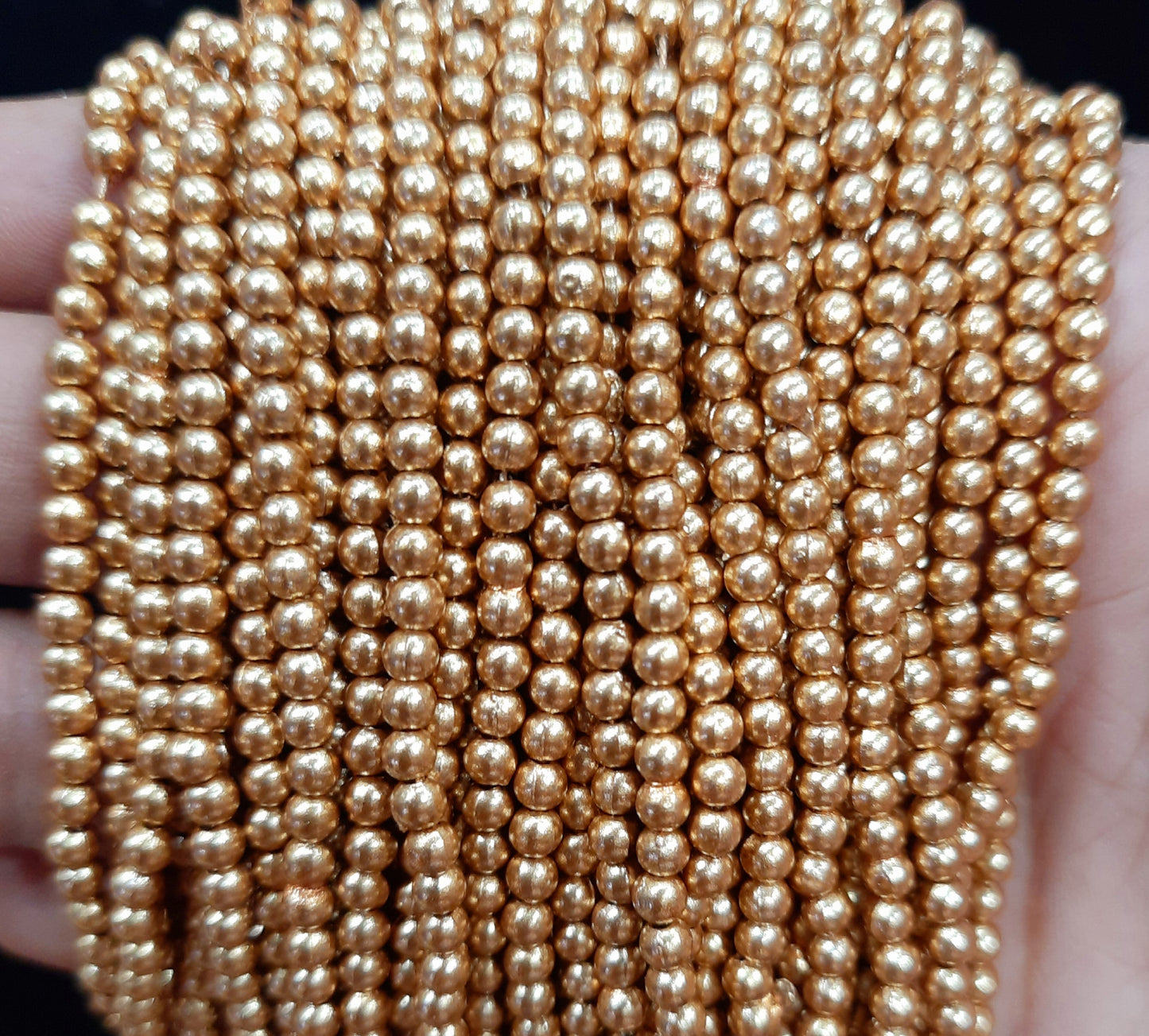3mm Dull Gold Pack Of 2400 Pieces