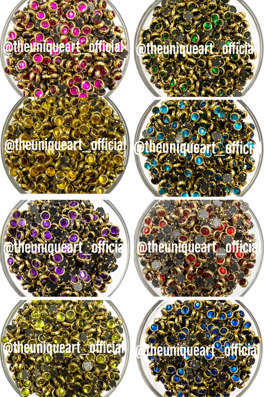 Glossy 4mm Round Multicolour Set of 8 Colours With Free Fabric Glue 800 Pieces