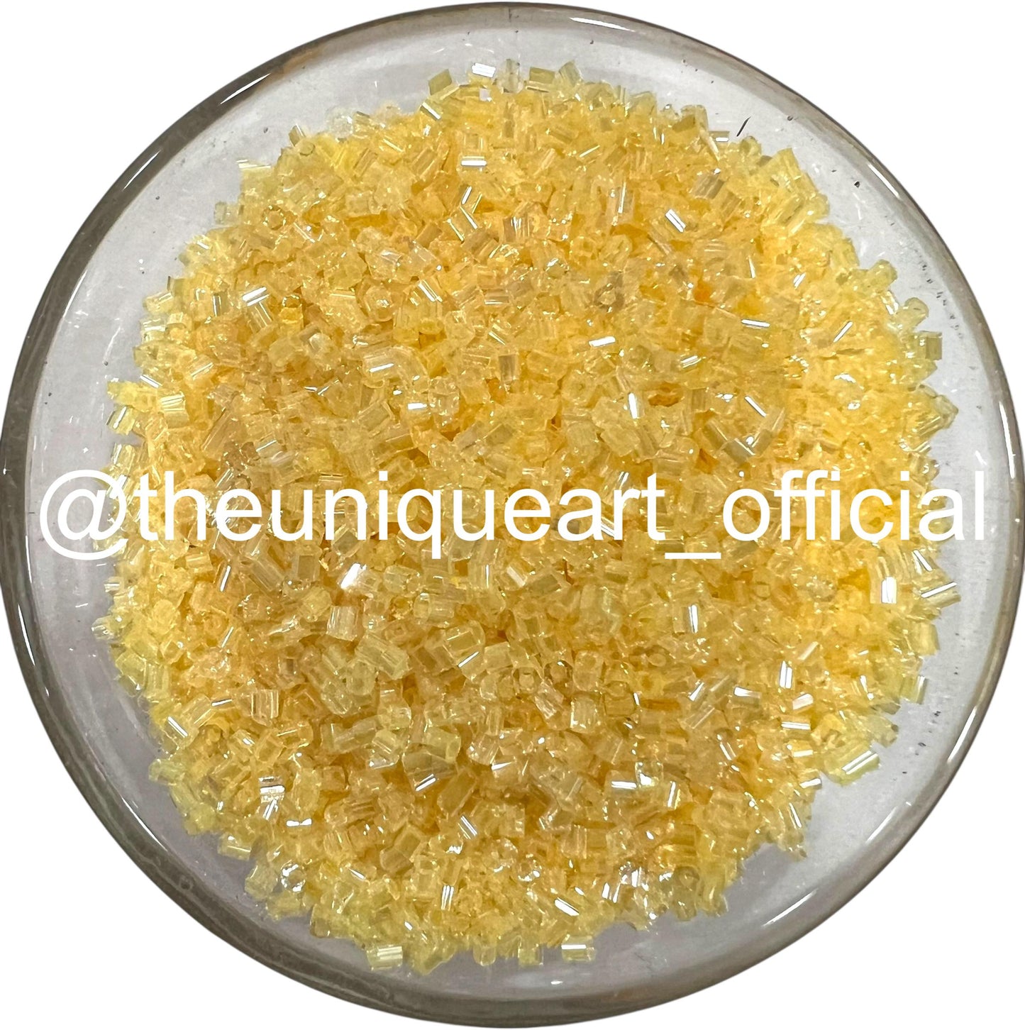 Light Golden Yellow Cut Beads