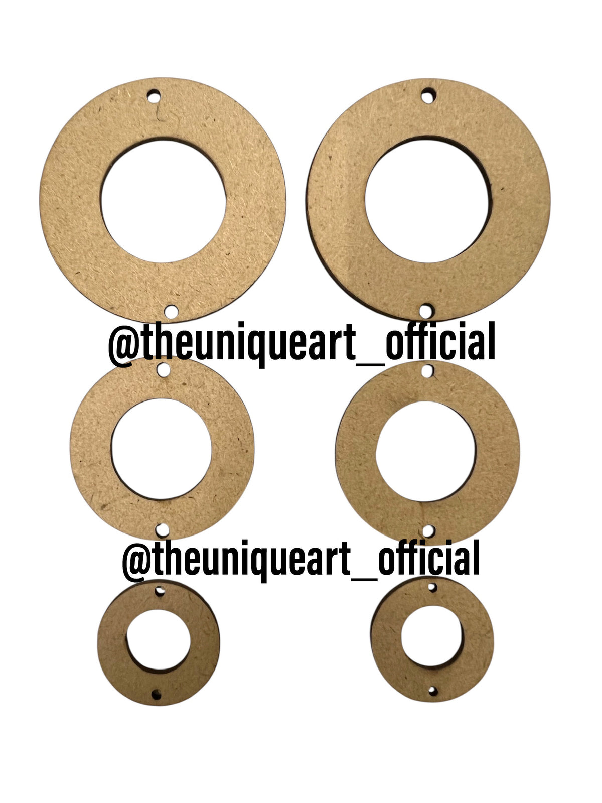 15 Inch Mdf Rings Ring Round MDF without Hole – The Unique Art