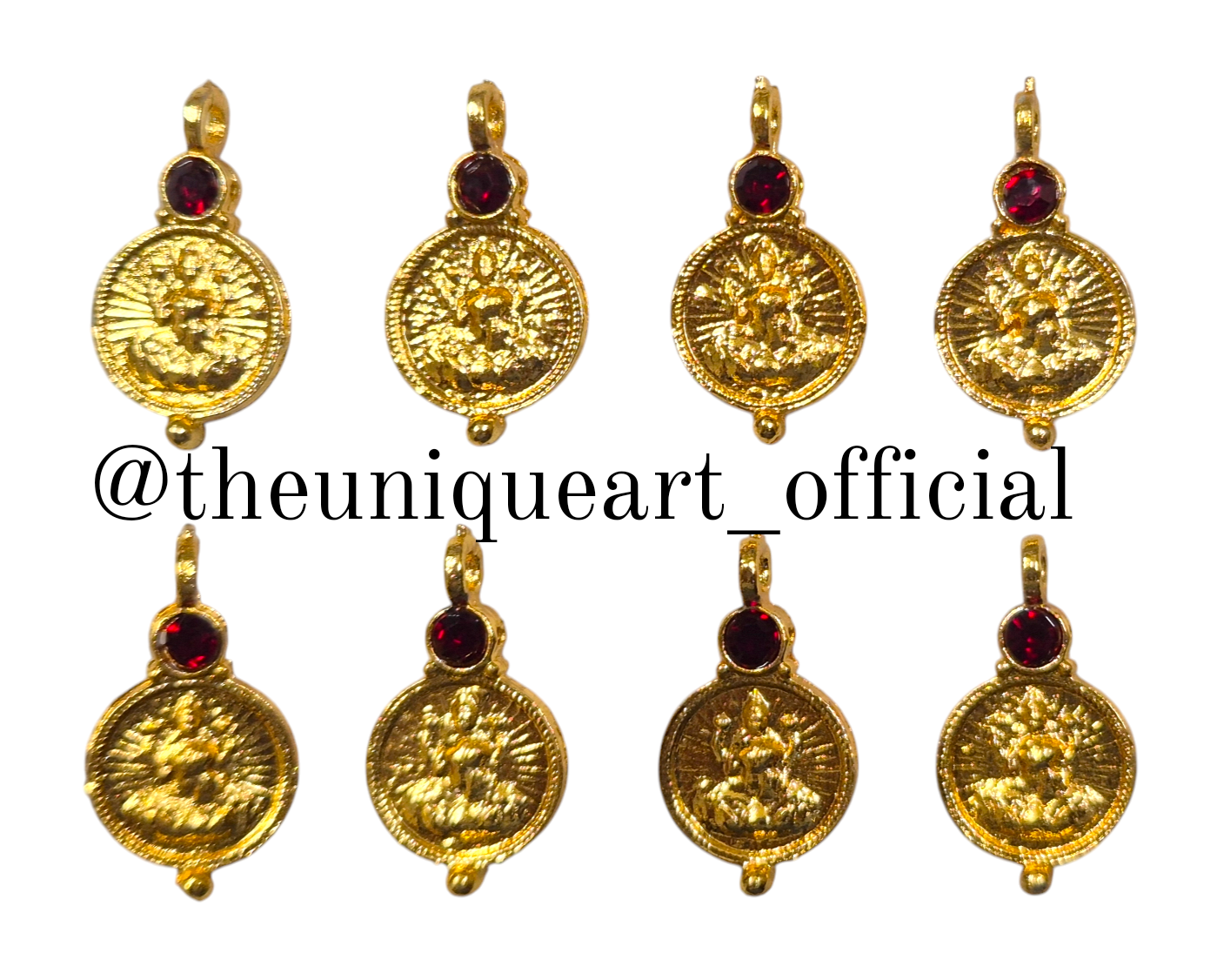 Laxmi Coin with Loop Maroon