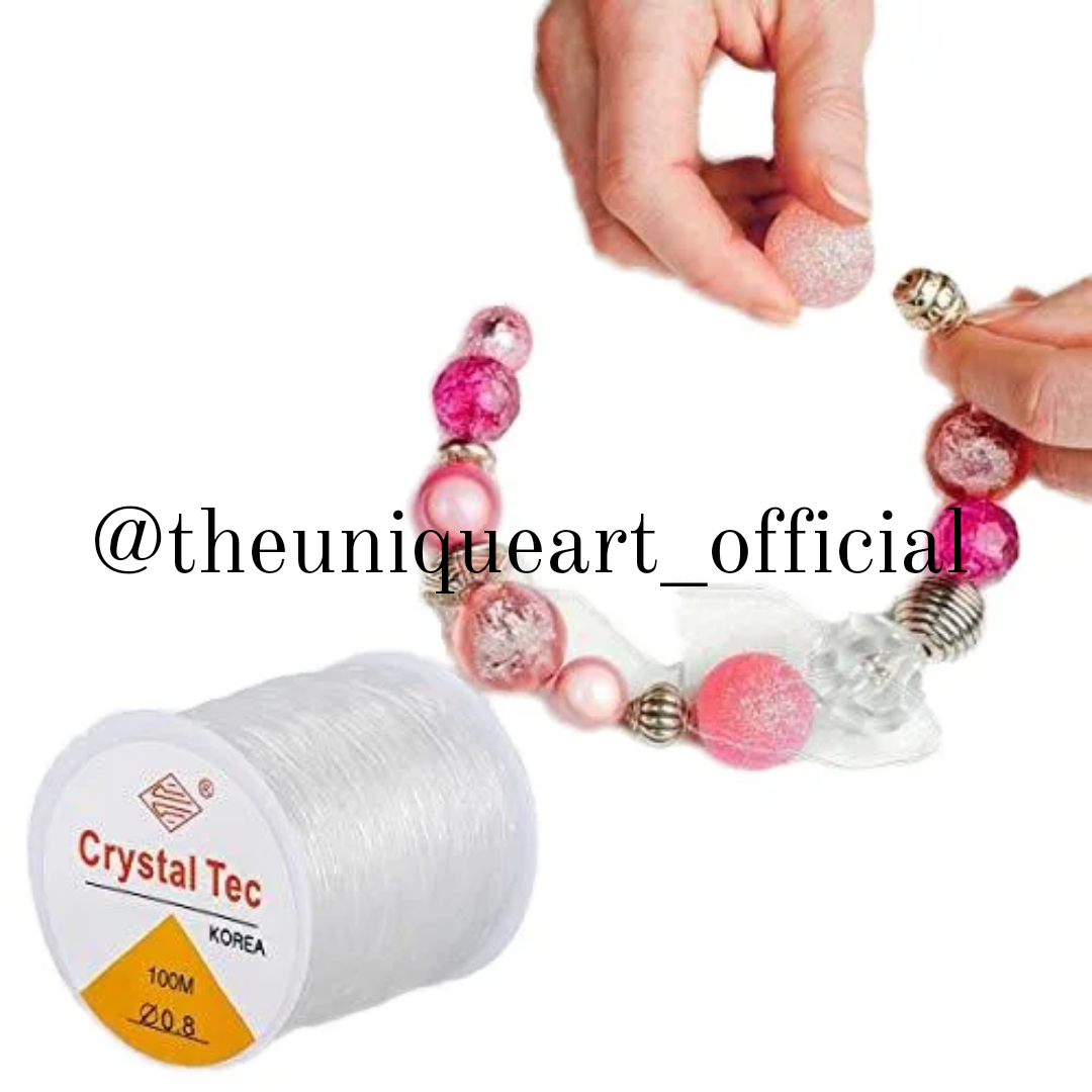 Elastic Wire Transparent 0.8 Roll