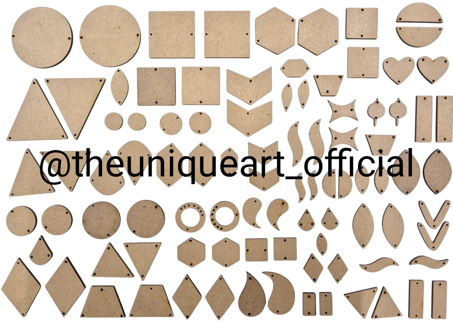 Multi Shapes & Sizes MDF (10mm to 35mm) Assorted.