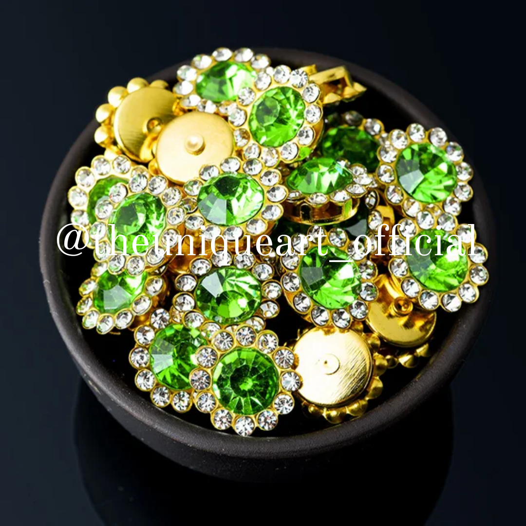 10mm Sunflower Parrot Green