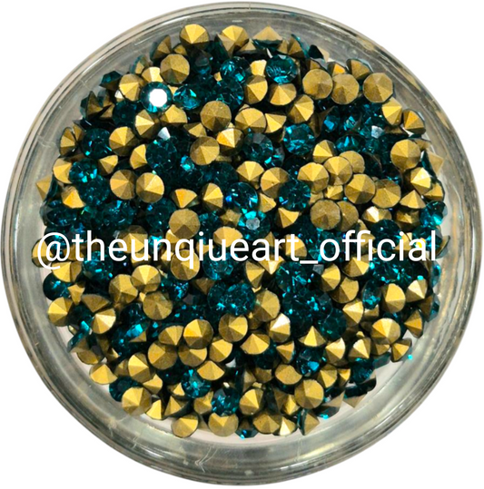 Peacock 16ss Zircon Glass Stone