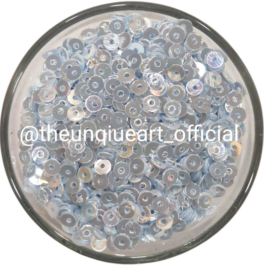 4mm Sky Blue Opal Glass Sequins