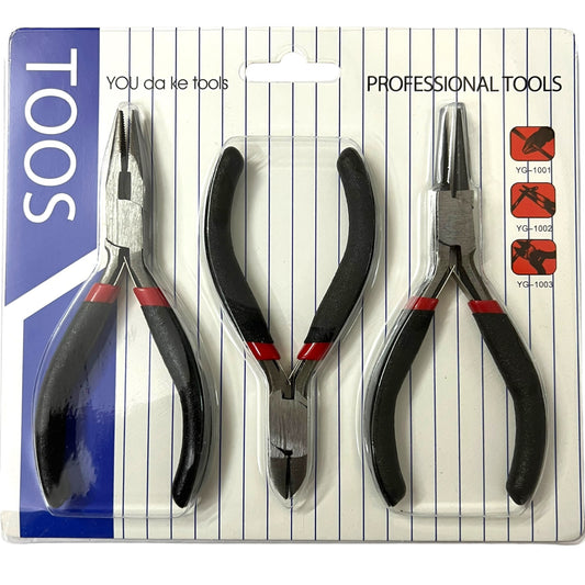 Plier Kit Jewellery Making Tools Set Of 3