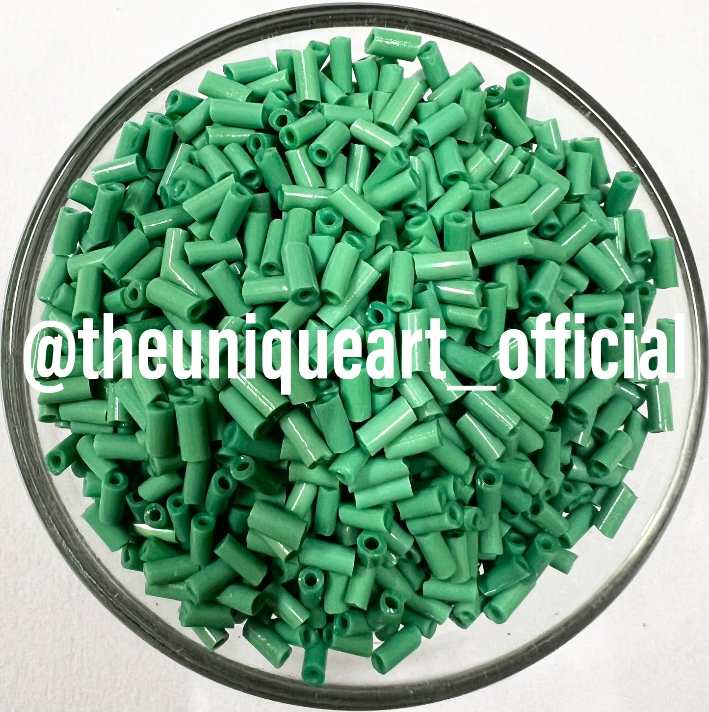 Green Opaque Glass Tube