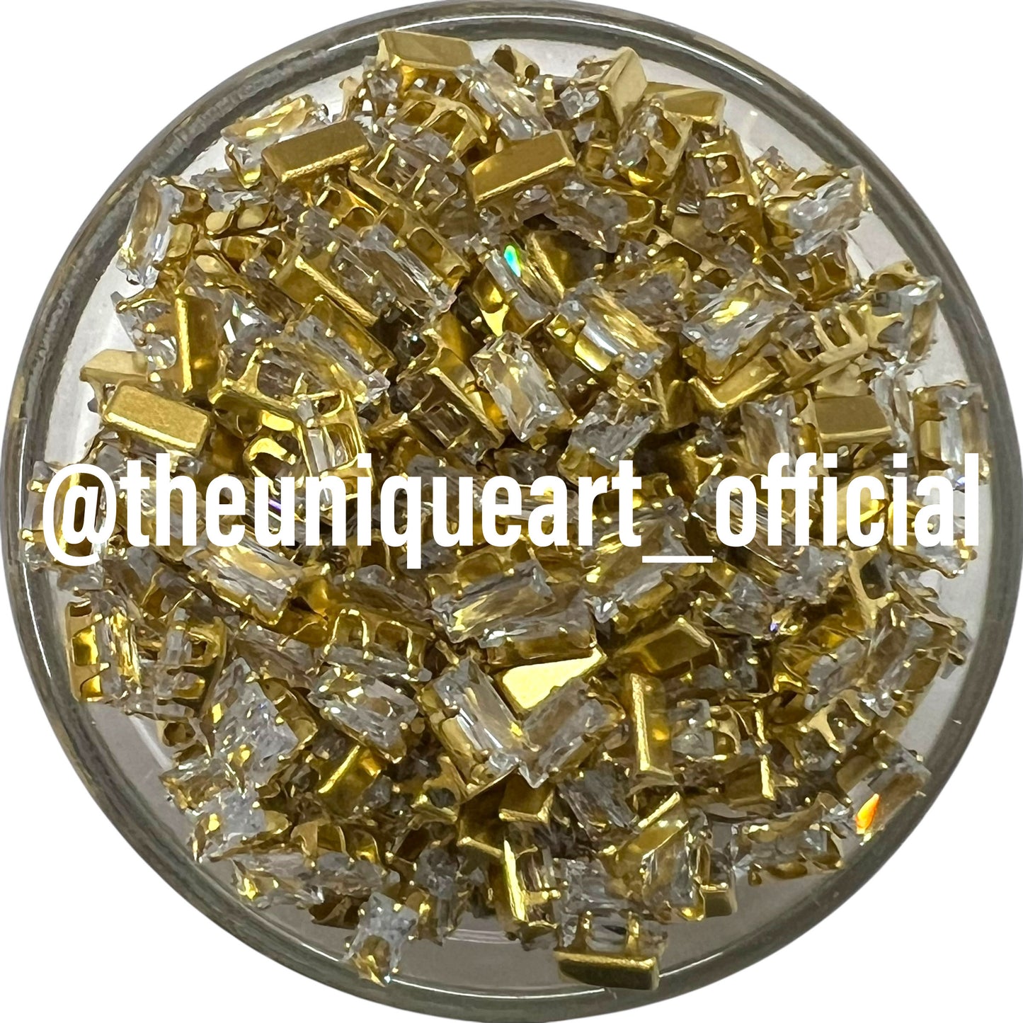 2.5x5mm Small Tubelight Ad Clip Stone