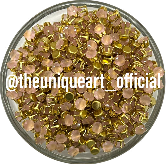 4mm Round Pink Ad Clip Stone