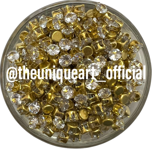 5mm Round Ad Clip Stone