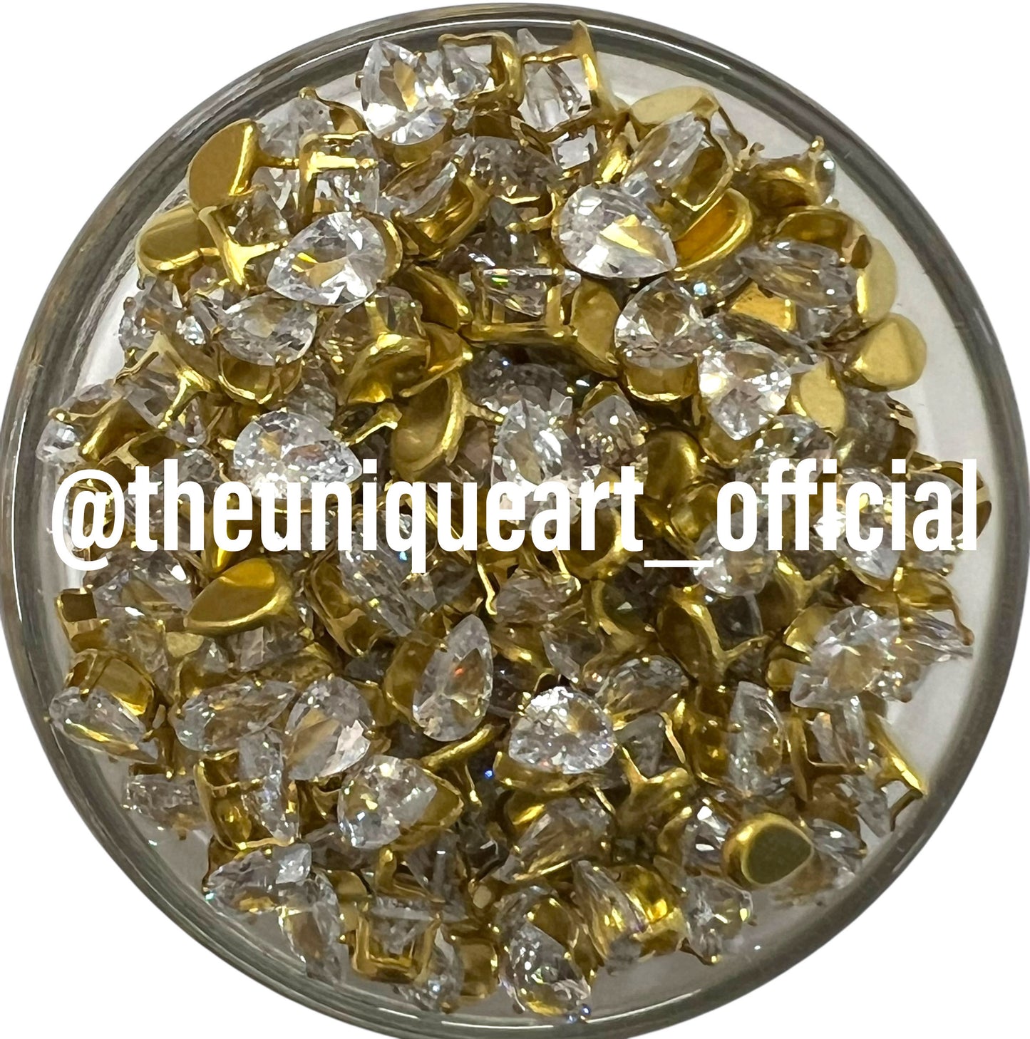 6x8mm Drop Ad Clip Stone