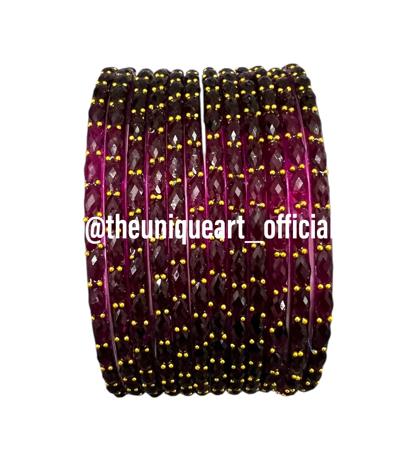 Wine Raindrop Bangles (Wine)