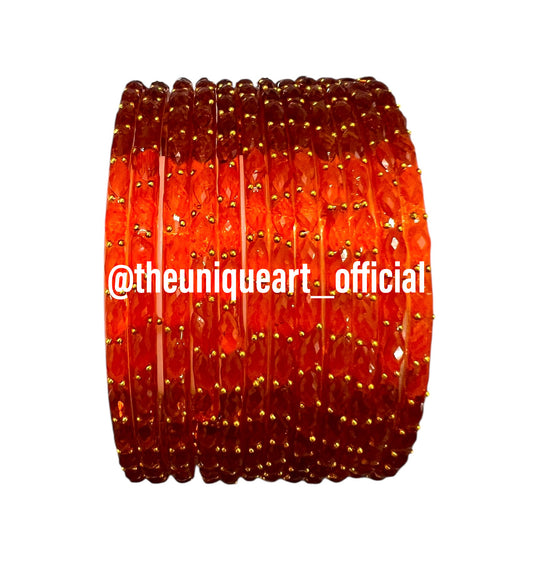 Orange Raindrop Bangles (Orange)