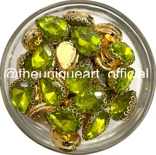 Olive Green 10x14 Drop