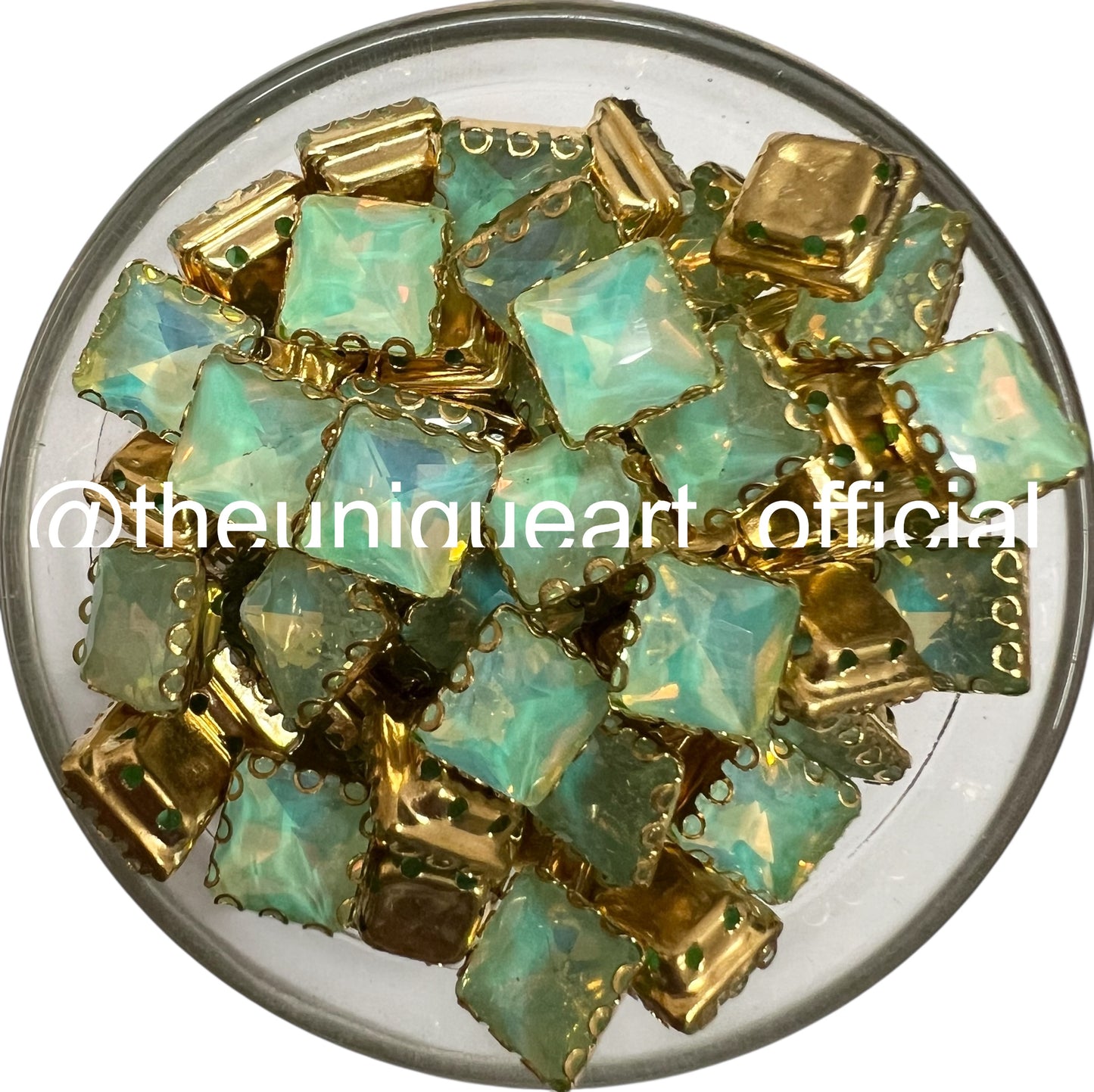 Turquoise Opal Rainbow 8x8 Square