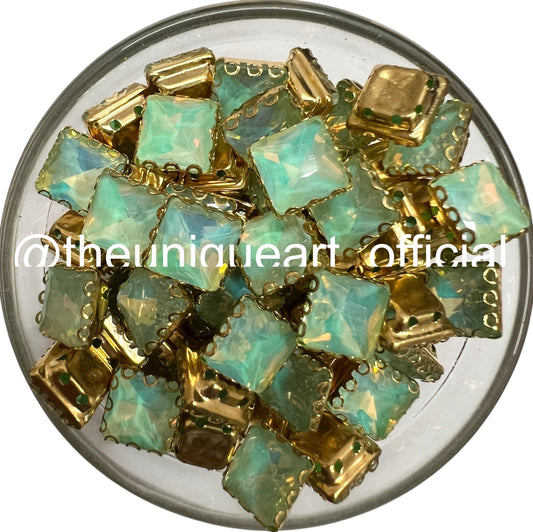 Turquoise Opal Rainbow 8x8 Square