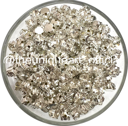 White 5mm Round Clip Stone