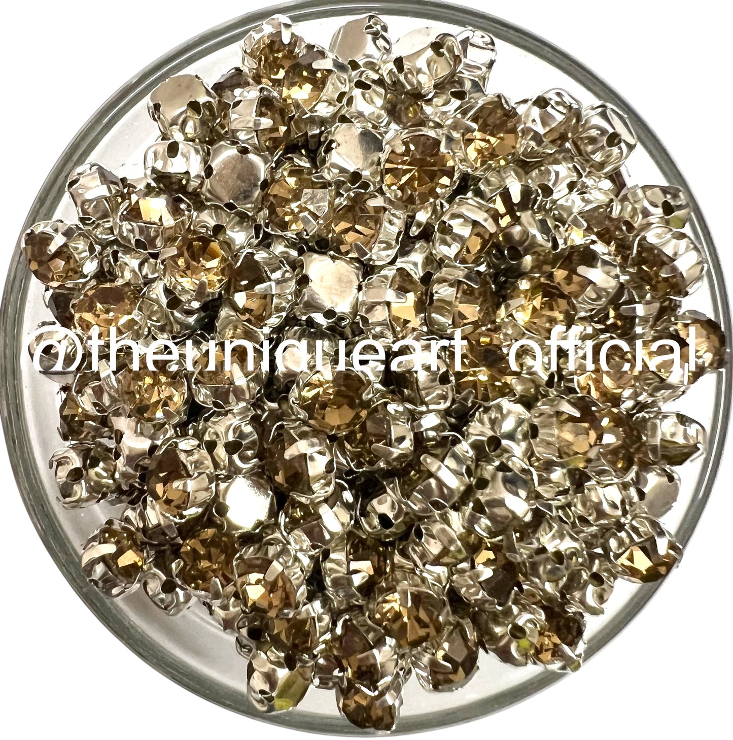 Golden / LCT 5mm Round Clip Stone