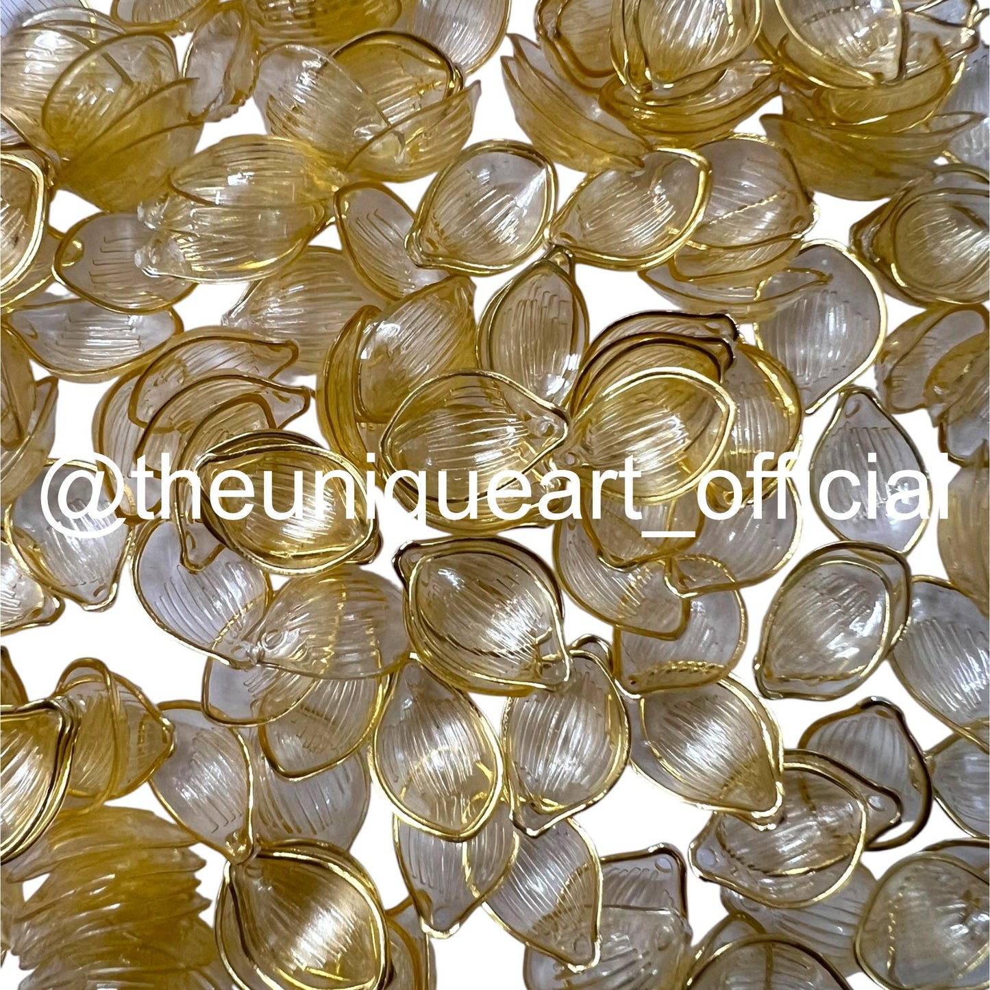 Light Golden Petals Beads
