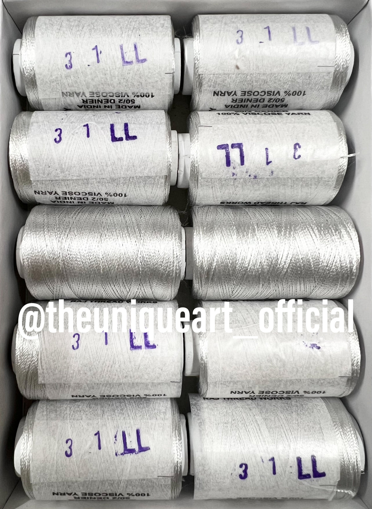 Sihler Thread KP Silver Silk Thread (31LL) – The Unique Art