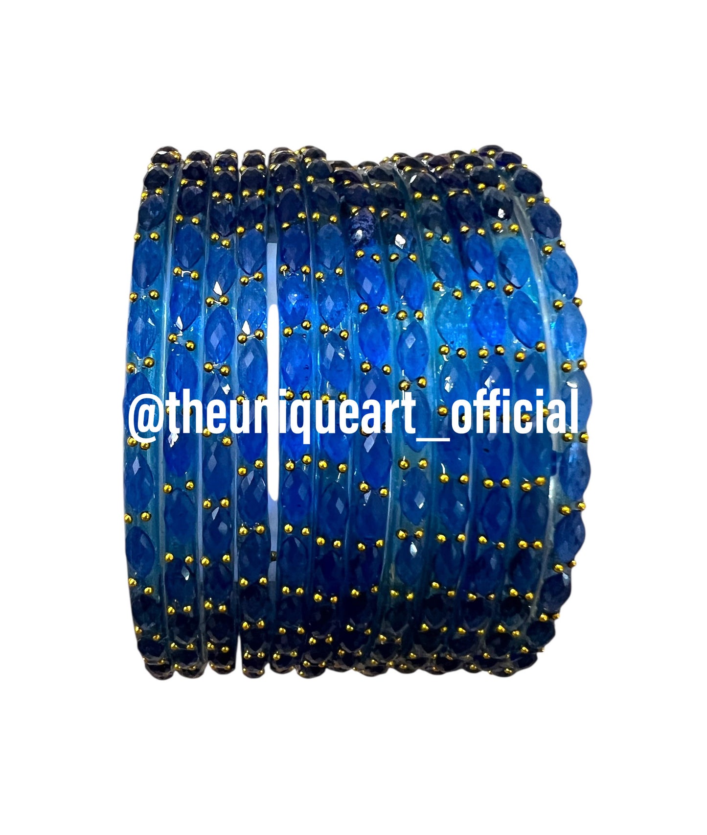Blue Raindrop Bangles (Colawater)