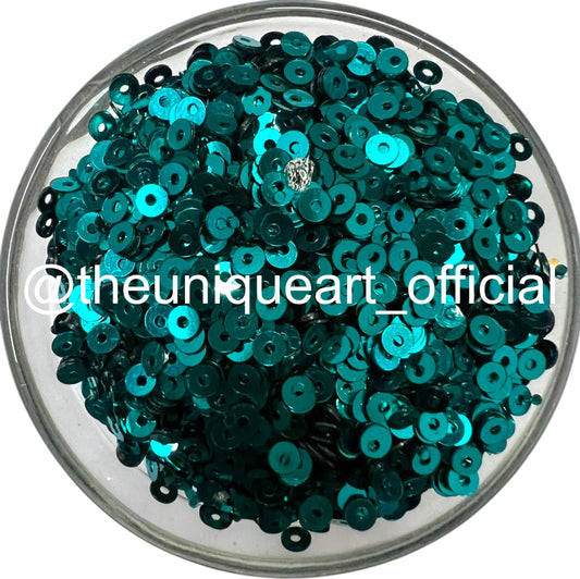 3mm Peacock Metal Sequins