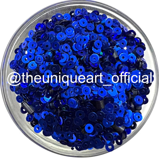3mm Blue Metal Sequins