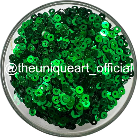 3mm Green Metal Sequins