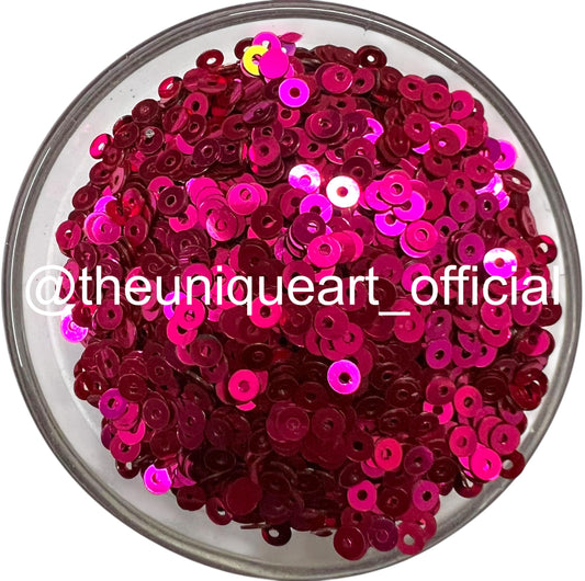 3mm Rani Pink Metal Sequins
