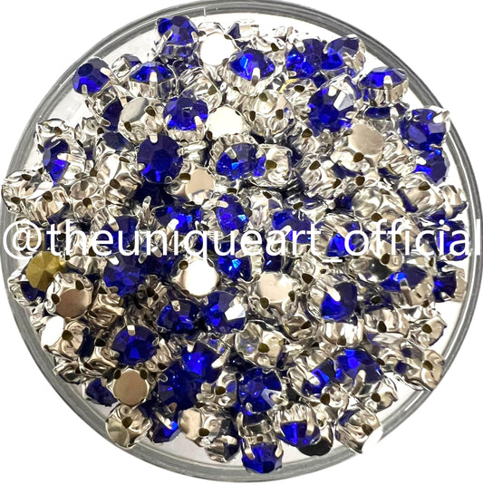 Blue 5mm Round Clip Stone