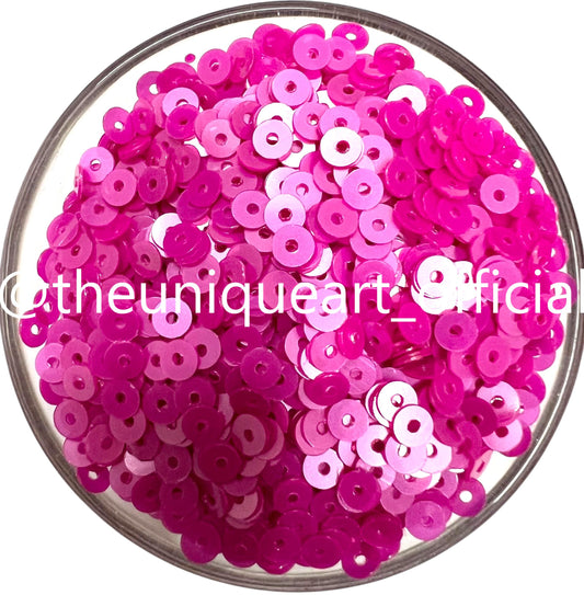 Dark Pink Pastel Sequins