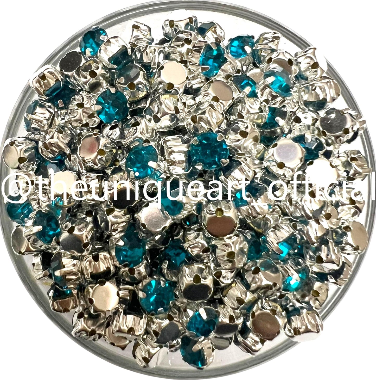 Peacock 5mm Round Clip Stone