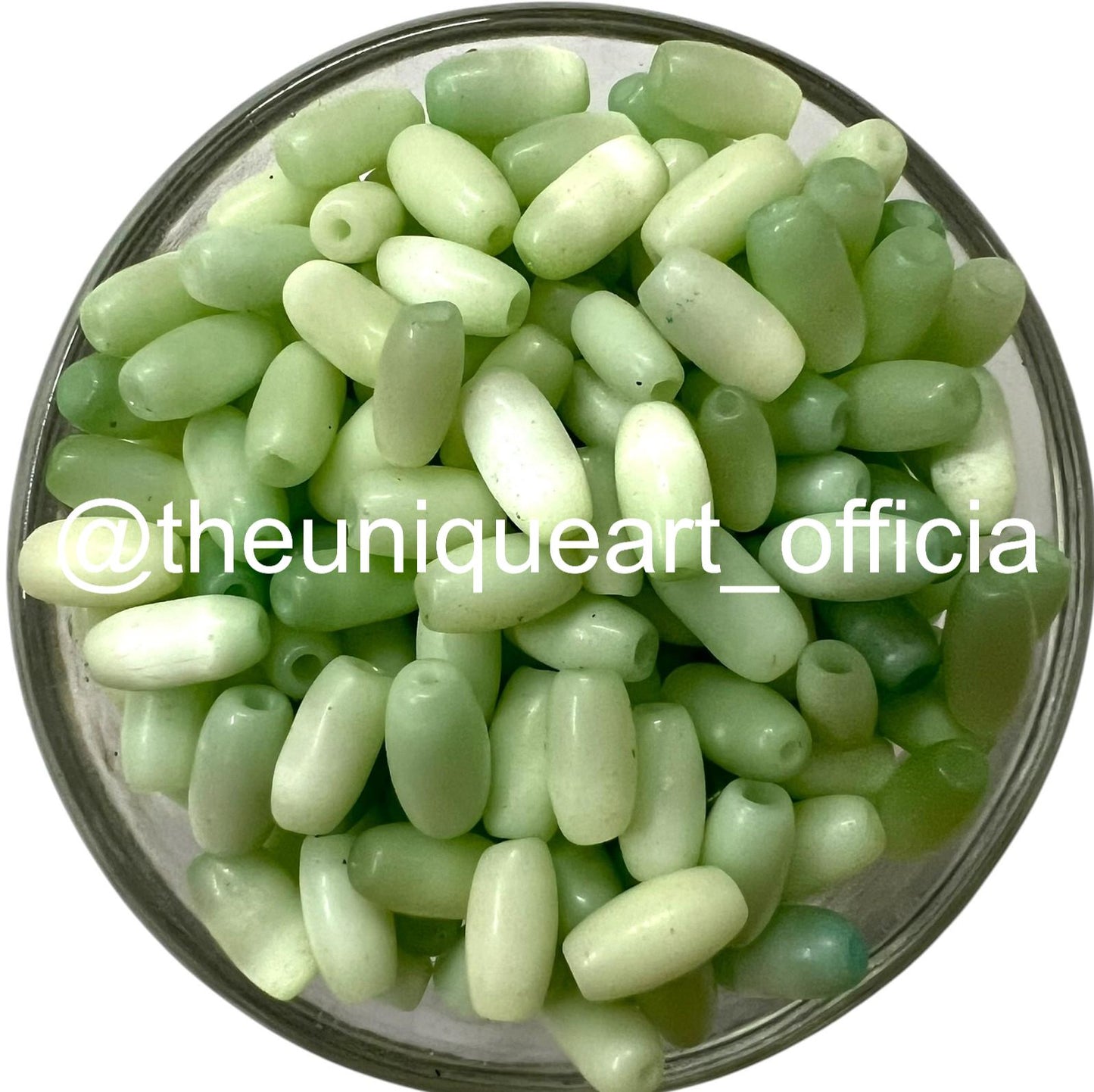 Pastel Green Monalisa Capsule Beads (10gms)