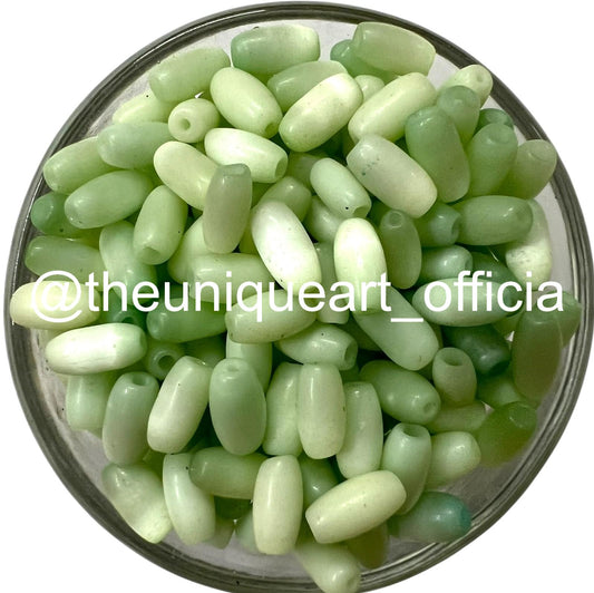 Pastel Green Monalisa Capsule Beads (10gms)