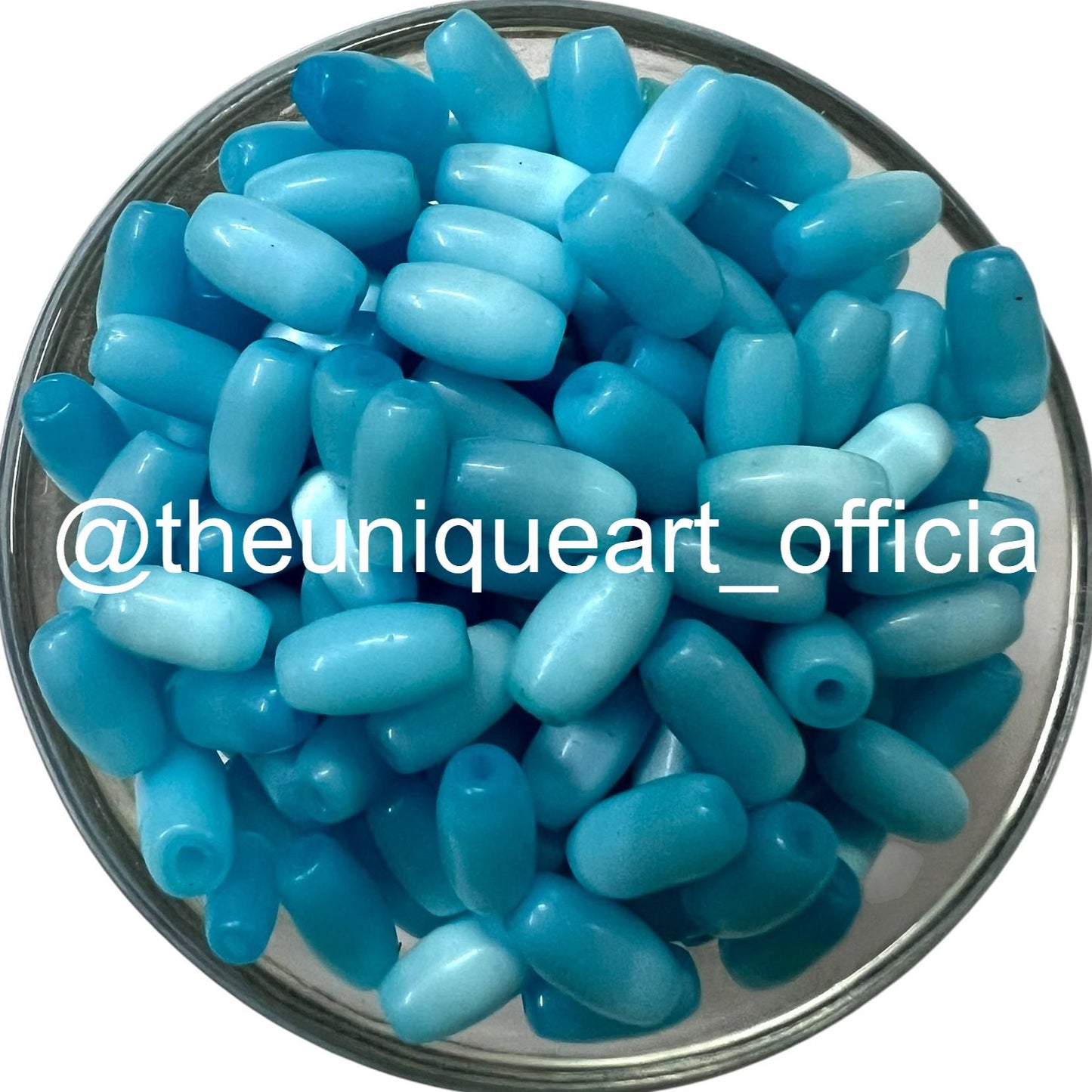 Light Blue Monalisa Capsule Beads (10gms)