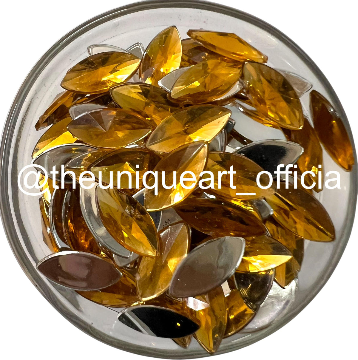7x15mm eye-shaped flat base acrylic beads for detailed embroidery and custom jewelry making