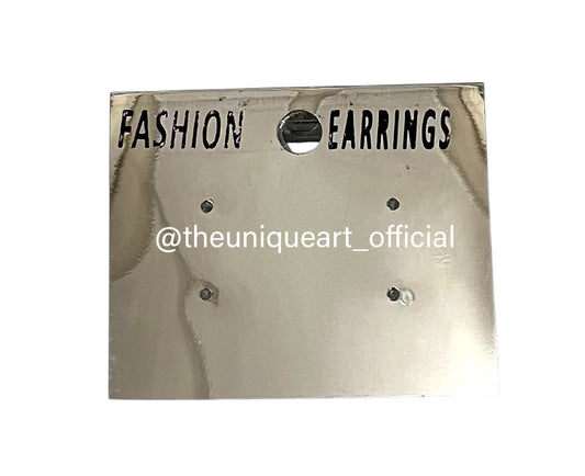 Silver Earrings Cards