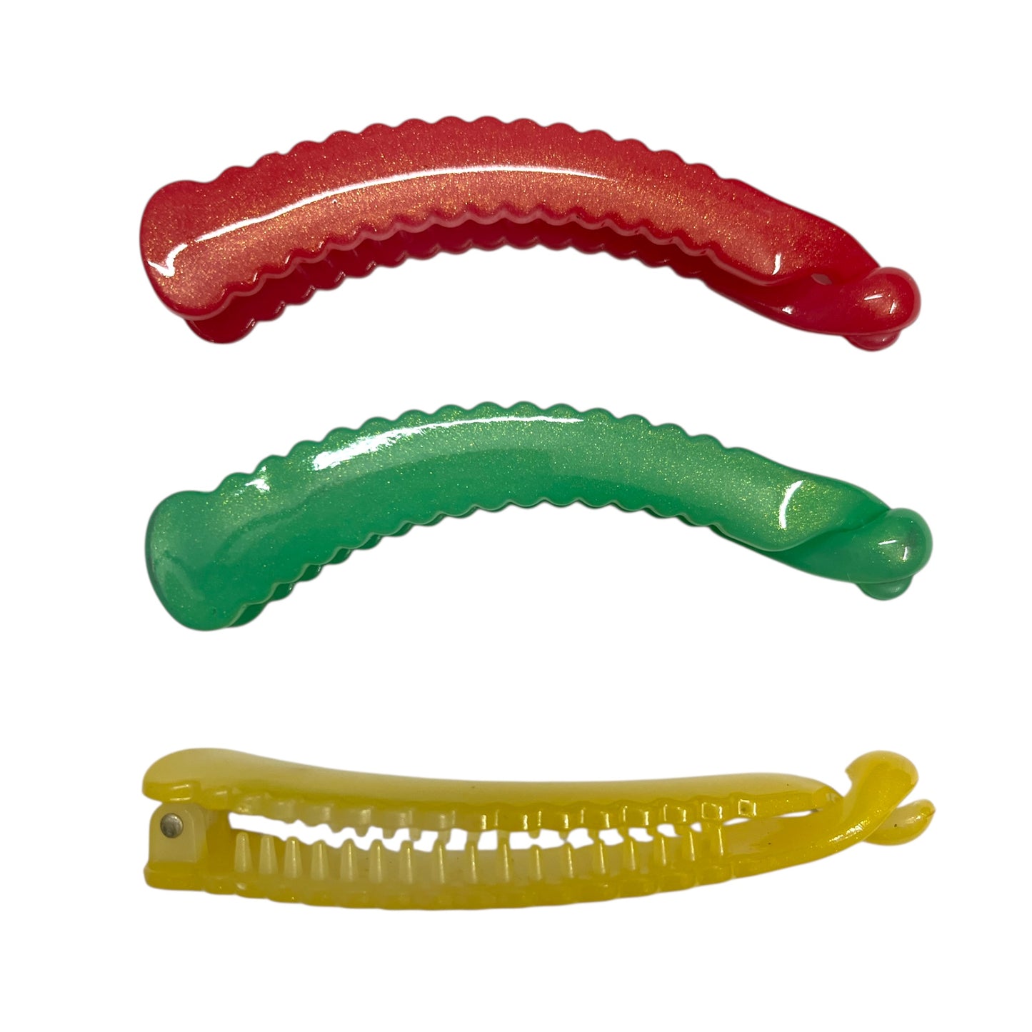 High Quality Colourful Banana Clutcher  Pack of 6pcs 3300-43 (Port) 11cm