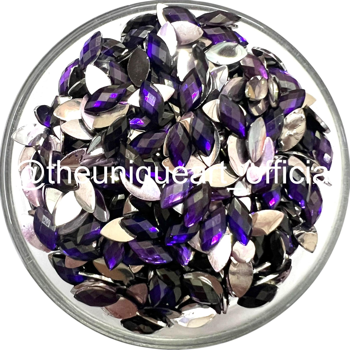Purple Eye 8x4mm Resin Beads