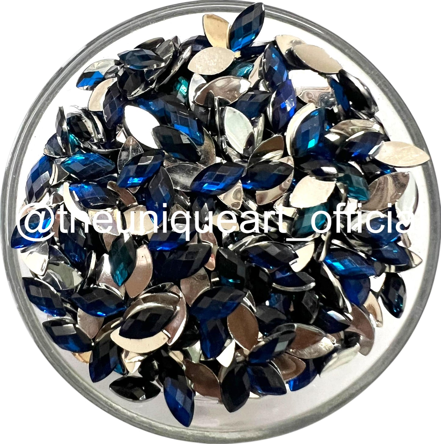Blue Eye 8x4mm Resin Beads