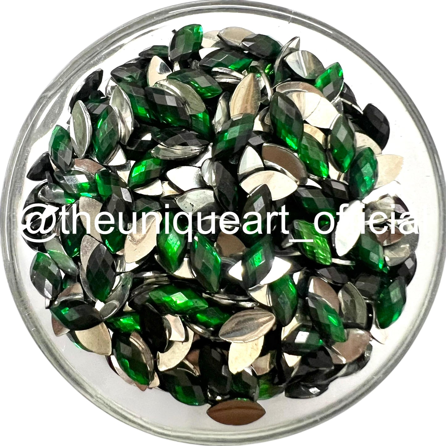 Green Eye 8x4mm Resin Beads
