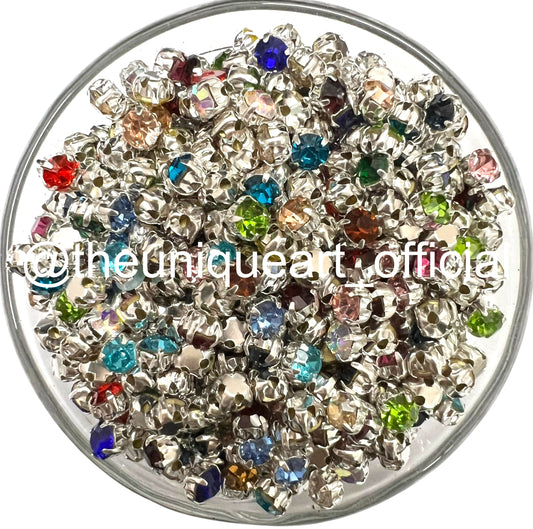 Multicolour Small Round Clip Stones