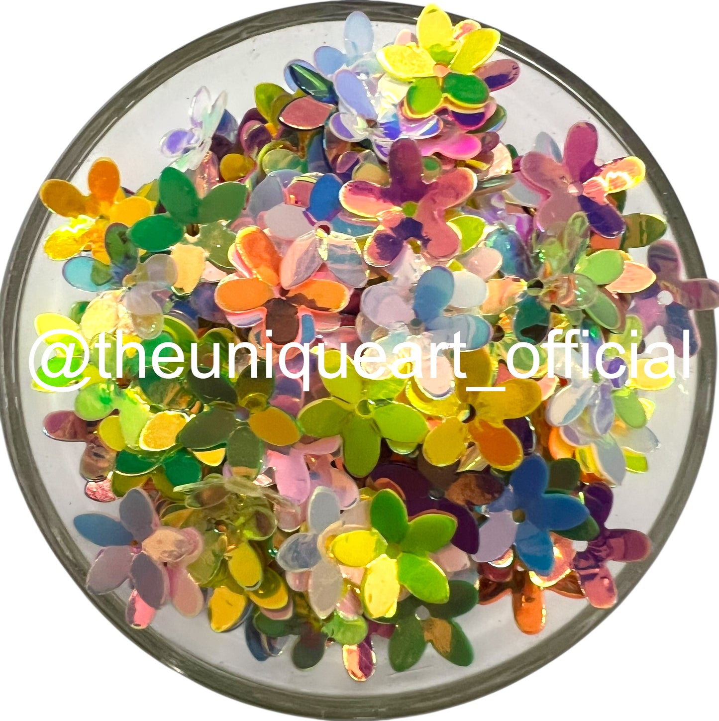 Multicolour Rainbow Flower Sequence