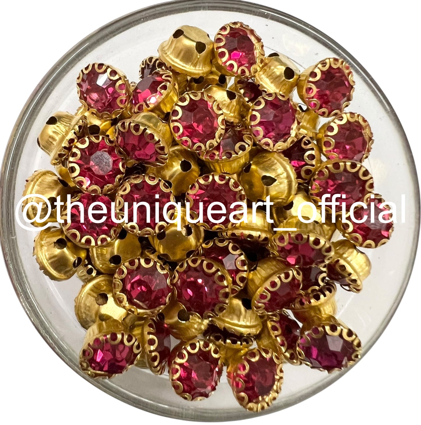 Dark Pink / Rani 8mm Round