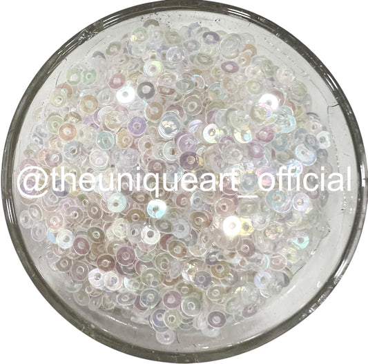 3mm Transparent Rainbow Sequins