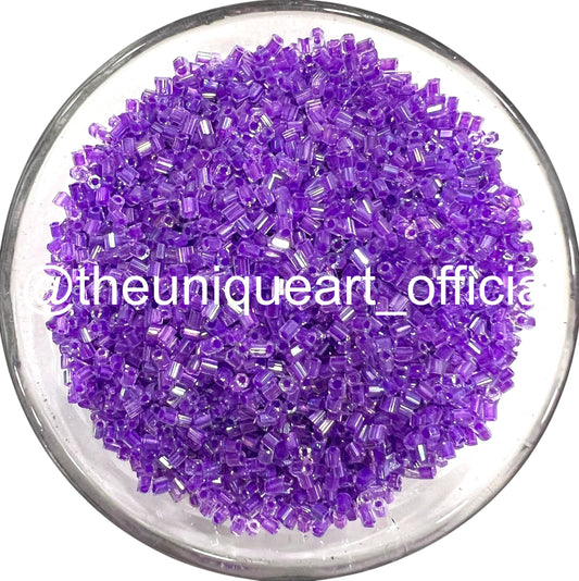 Purple Rainbow Cut Beads